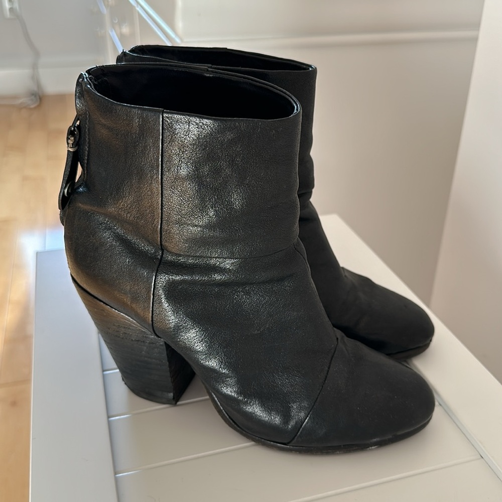 Rag & Bone Newbury boots in black leather